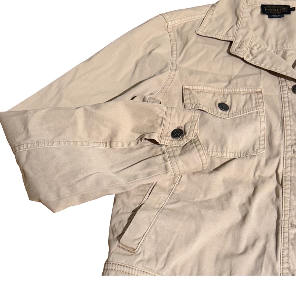 Pendleton Beige Utility Jacket Women’s Classic Kh… - image 3
